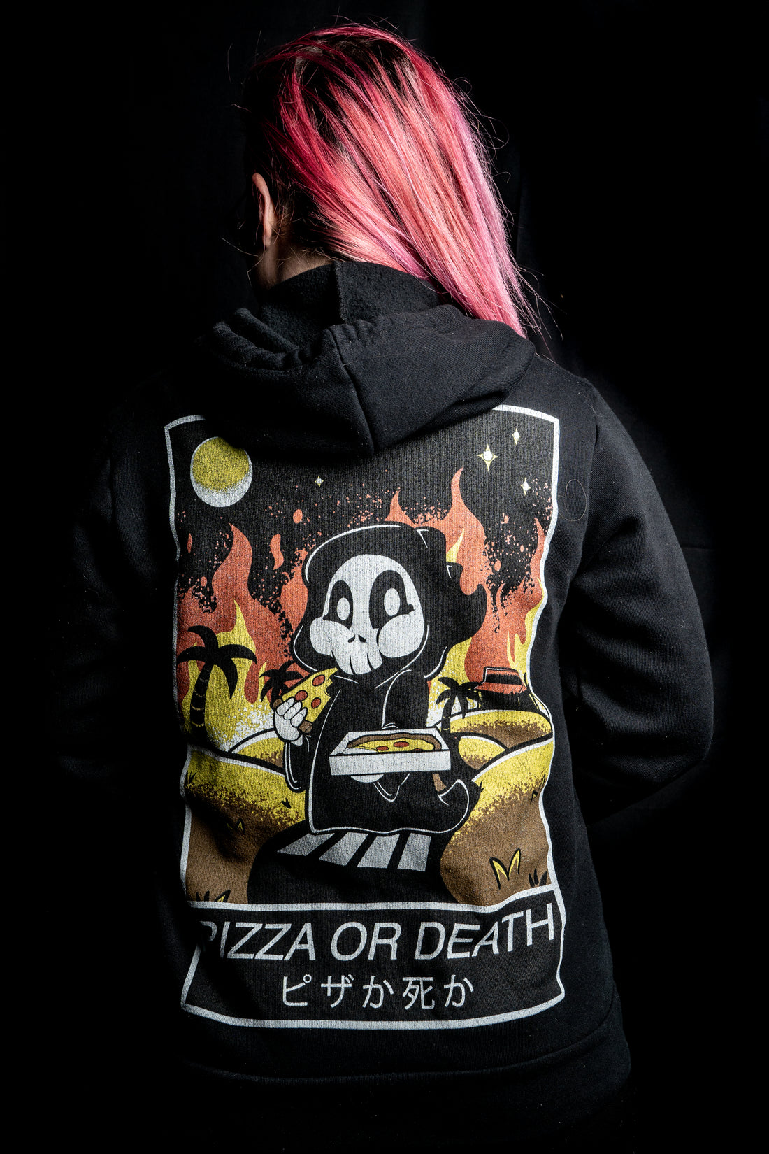 "Pizza or Death" Unisex Hooded Sweatshirt